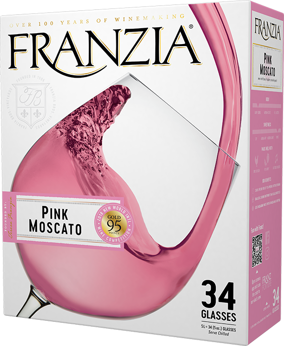 Pink Moscato Wine