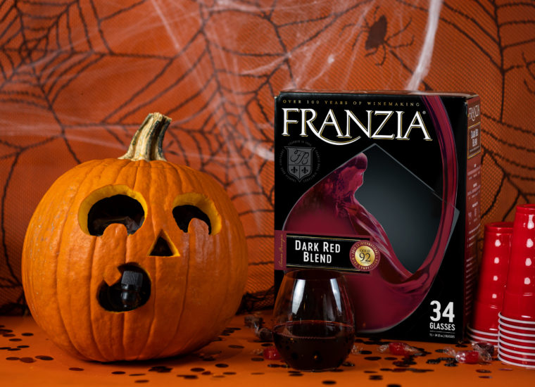 Franzia's Wine Dispensing Bag-O-Lantern